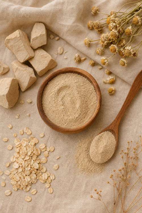 Beige Bentonit-Tonerde – Ansicht 2